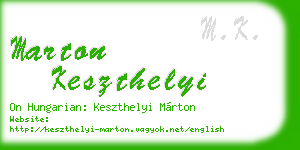 marton keszthelyi business card